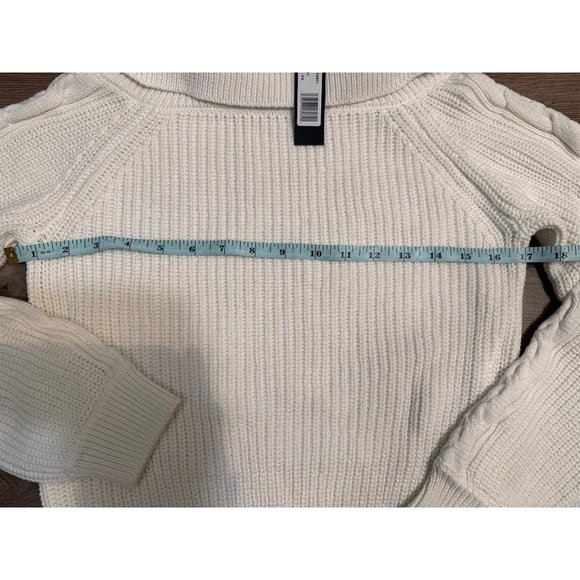 bobi Revolve NWT Off The Shoulder Pullover Ivory XS - Picture 3 of 13